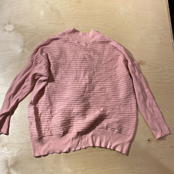 Time and Tru Pink V-Neck Women's Sweater Large (12-14) (MO) - Picture 12 of 15